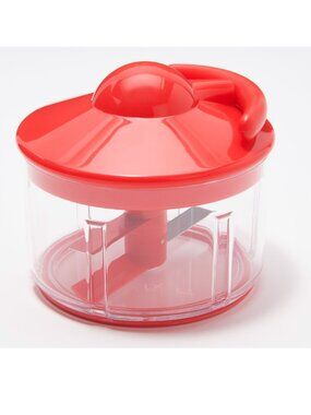 Kuhn Rikon 2-Cup Pull & Chop Food Chopper K50212 RED